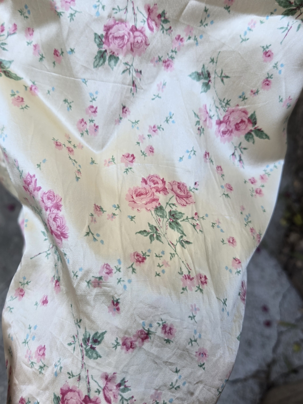 Vintage 60s 70s Does 30s Floral Top And Ultra Wide Leg Pant Suit Set XS S - Picture 5 of 16